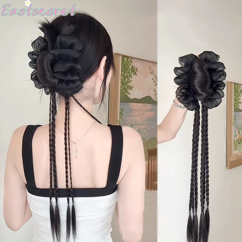 Claw Clip Messy Bun Hair Piece - Pinza para el cabello con lazo
