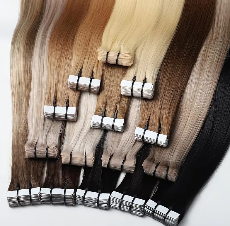 Invisible Tape In Extensions Real Hair - Extensiones de cabello humano con cinta