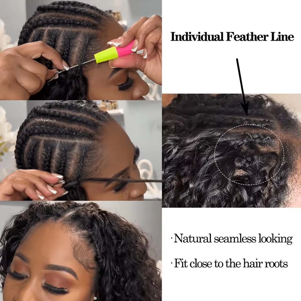 Extensiones de Cabello Humano  - Water Wave Bulk Human Hair For Braiding reseña y precio