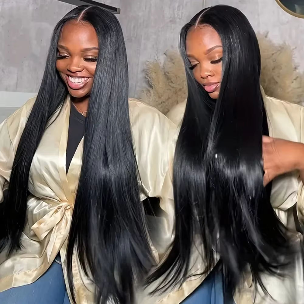 Peluca de cabello humano liso  - Hd Lace Frontal Wig Human Hair Pre Plucked reseña y precio