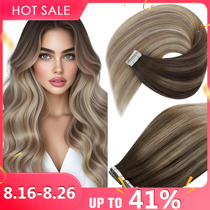 Extensiones de Cabello Adhesiv - Invisible Tape In Extensions Real Hair reseña y precio